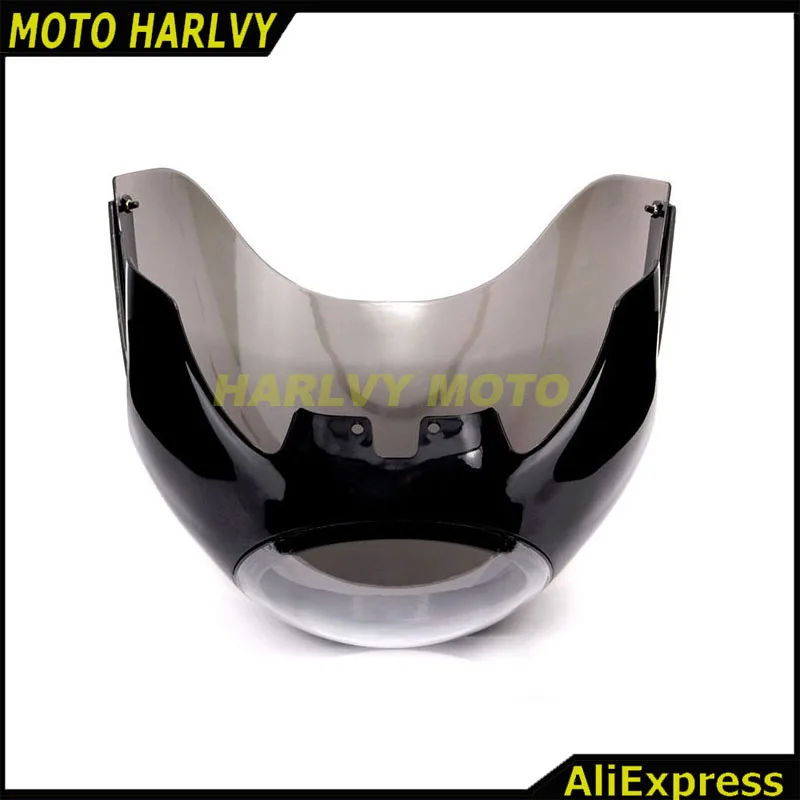 5 3/4 "Cafe Racer передняя фара обтекатель лобовое стекло для Harley Sportster 883 1200 XL Dyna 39 мм