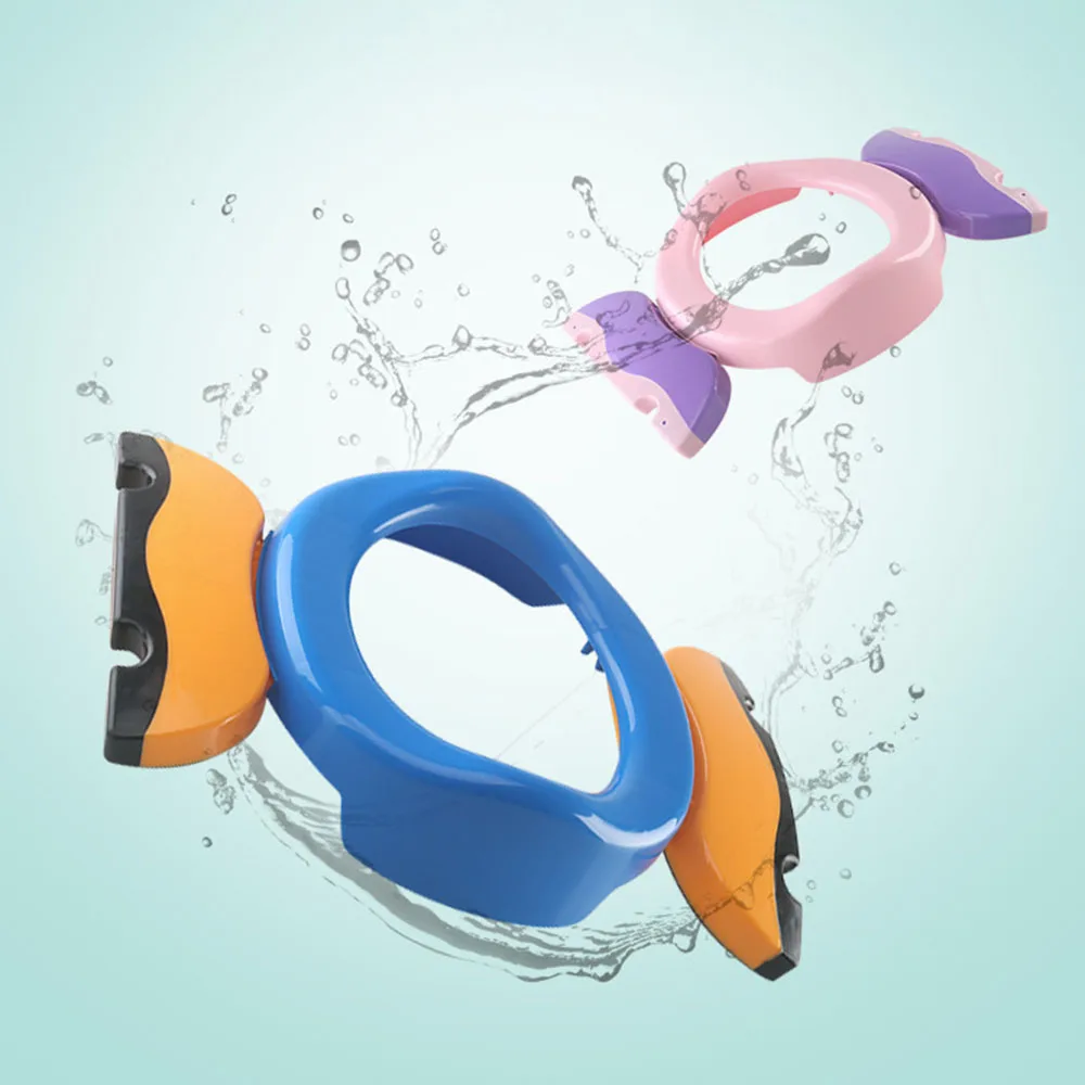 

2 in1 Portable Baby Infant Chamber Pots Foldaway Toilet Training Seat Travel Potty Rings For Kids With 10 Toilet Bags