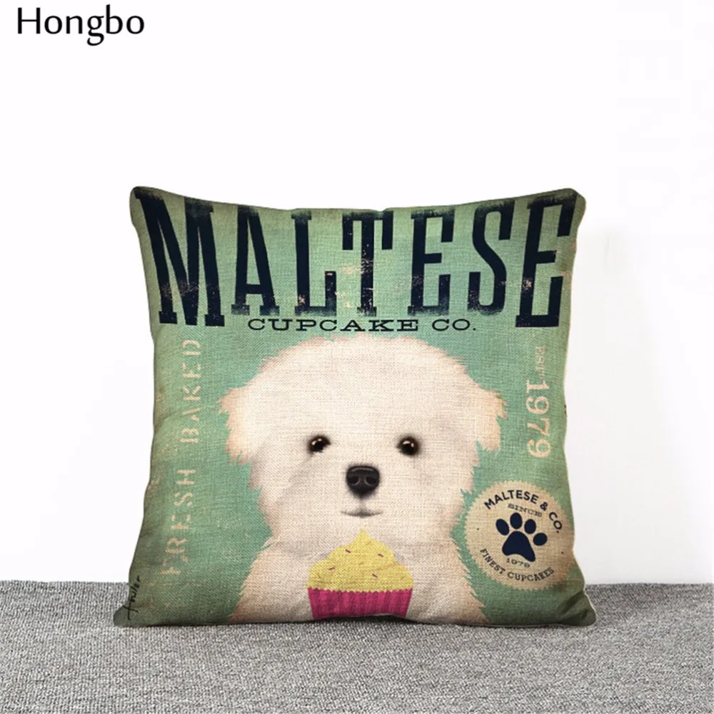 Современный простой 45 см милые красочные Pet Мопс маламут Мальты тцу терьер из