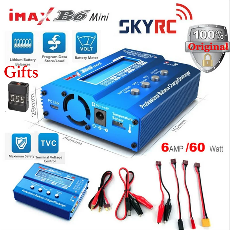 Skyrc IMAX B6 60 Вт Мини Профессиональный Баланс Зарядное устройство разрядник для Вертолет Игрушечные лошадки Quadcopter Батарея зарядки RC части