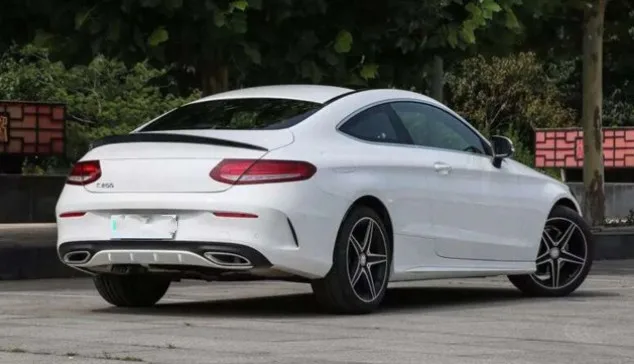 Для benz C205 c-класс купе спойлер 2 двери АБС пластик Материал заднее крыло автомобиля Цвет задний спойлер- спойлер