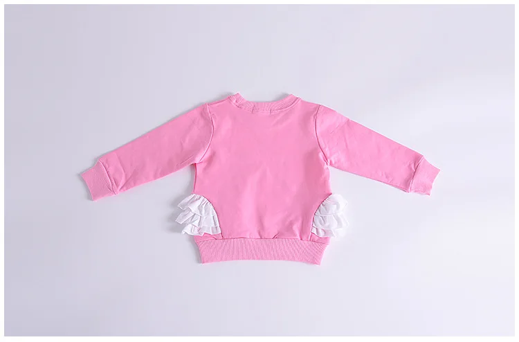 2017 г. весенние и осенние новые Футболка с длинными рукавами для девочек круглый