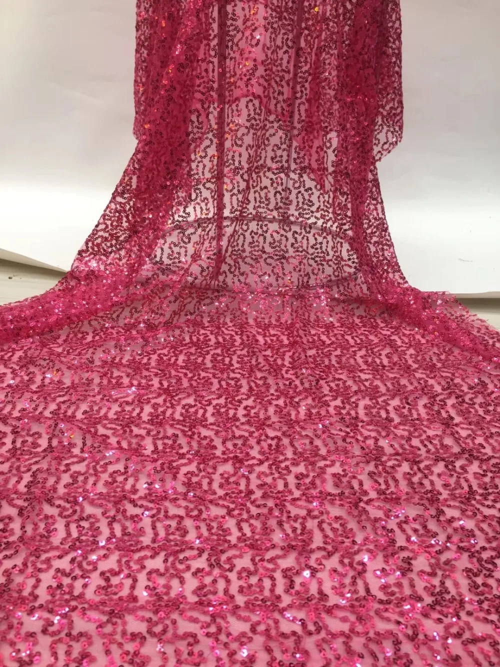 Новинка блестящая ткань с блестками на сетке кружевная для платья одежда платье