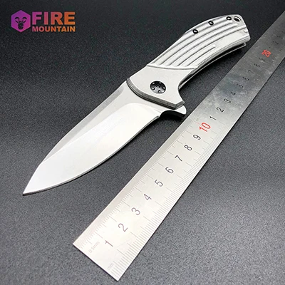 0801 with logo SHINACE ZT0801 0808 тактический складной нож D2 лезвие стальная ручка Флиппер нож для выживания кемпинга открытый охотничий карманный инструмент OEM - Цвет: 0801 with logo