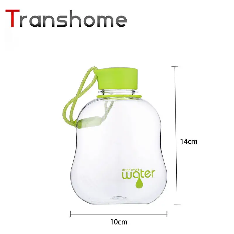 Transhome портативная Спортивная бутылка для воды пластиковая 350 мл питьевой