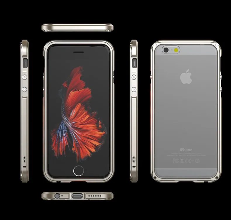 Металлический бампер чехол для iphone 8 чехол Алюминий Рамка для iphone 8 7 Плюс Прозрачный задняя крышка Coque для iphone 7 металл пластмасс случае