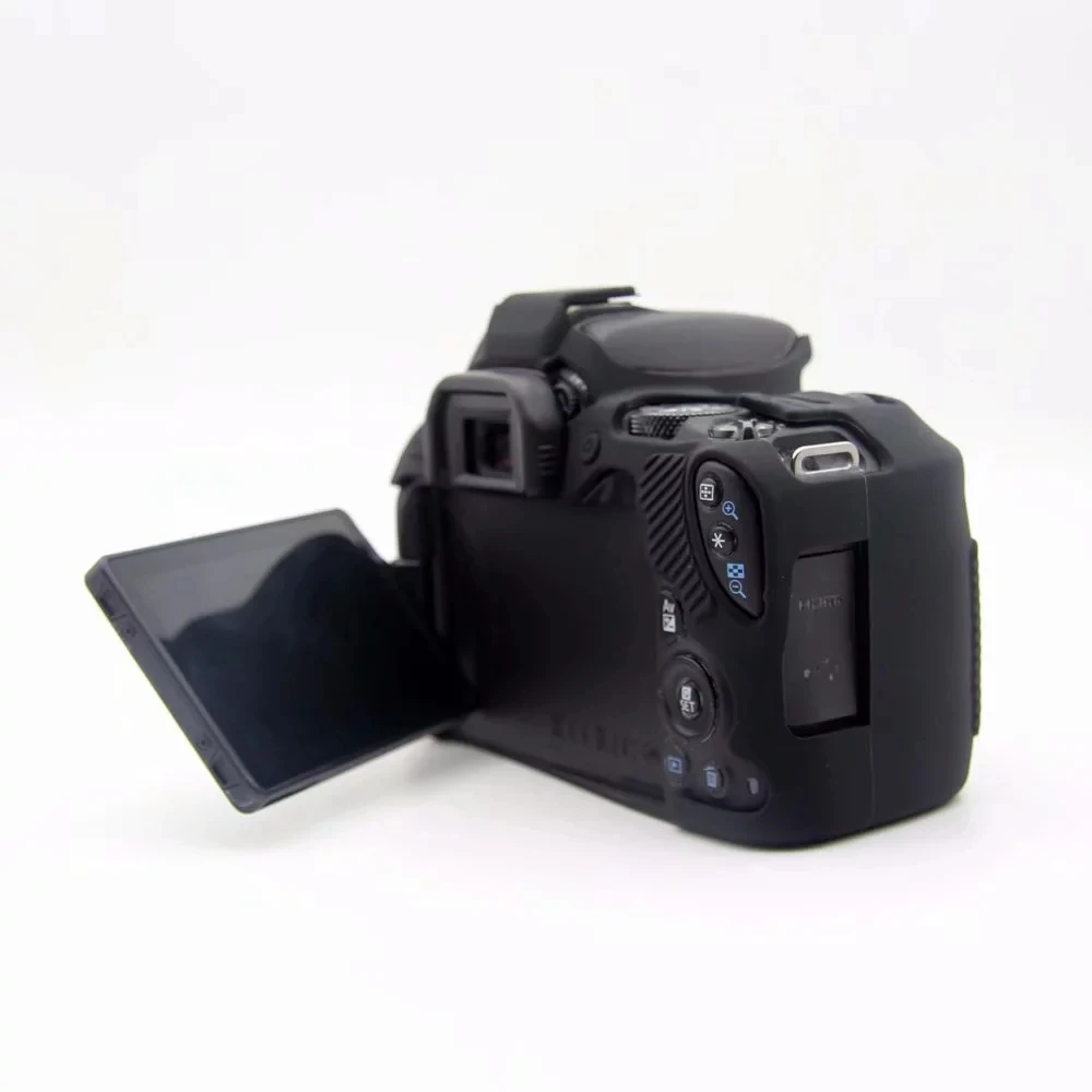 Мягкий силиконовый чехол для камеры, защитный чехол для canon eos 200D, резиновый чехол для батареи, открывающийся EOS 200D, сумка для камеры