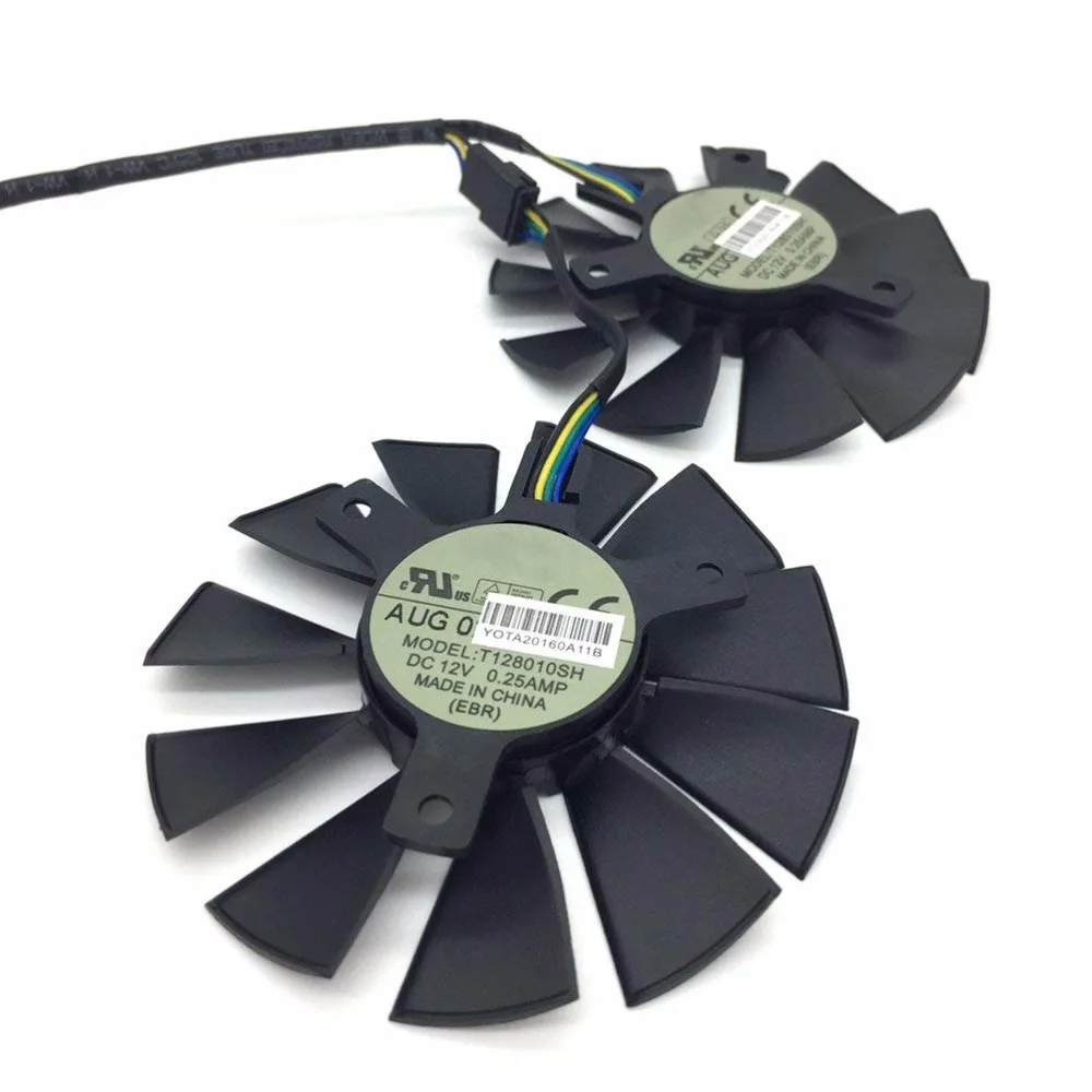Кулер для видеокарты ASUS STRIX GTX1060 1050 GTX960 GTX950 GTX750Ti R9 370|Кулеры и системы охлаждения