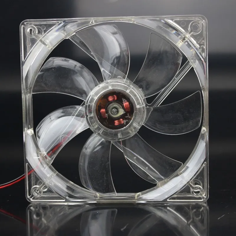 1 шт./лот GDT 12025 12 В 4P DC красочный свет 120 мм x 25 см PC Comptuer LED охлаждающий вентилятор