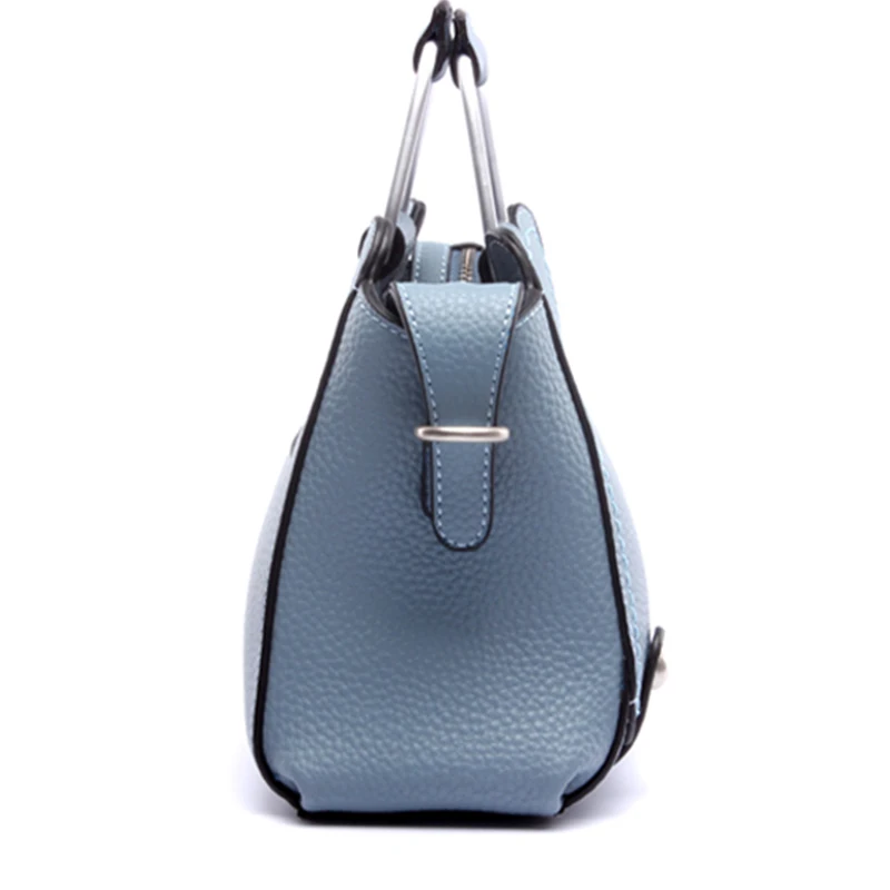 Fashion Boston Design Genuine Leather Black Handbag Women Famous Brand Ladies Top Handles Bag Crossbody Shoulder Tote | Багаж и сумки