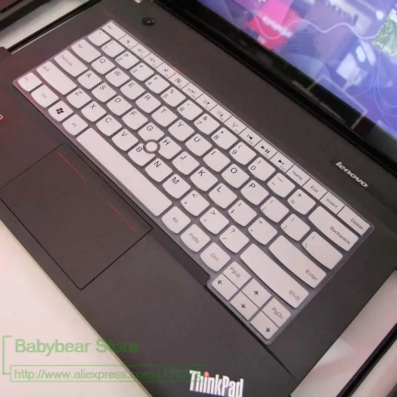 Силиконовая клавиатура защитная крышка для Lenovo, IBM E435 E431 E330 T430 T440 T450 X230 L330 T430U E440 E450 E470 E475 E480 E490 - Цвет: white