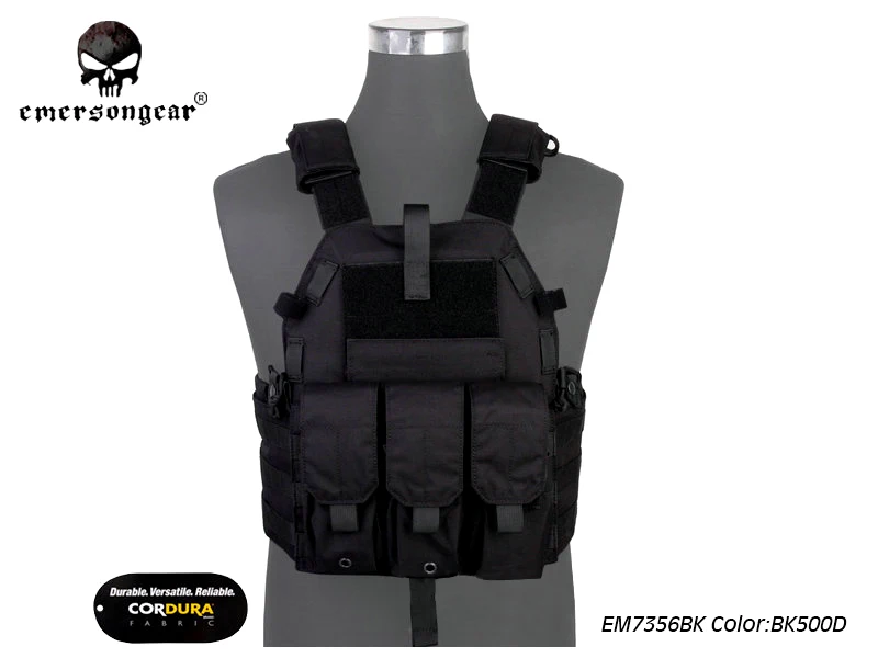500D BK Разгрузка emersongear жилет охоты тактический жилет страйкбол боевой 094 к M4 мешок жилет Шестерни EM7356 Мультикам AOR1 черный - Цвет: 500D BK