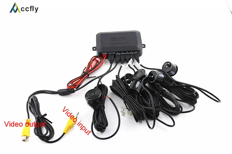 Водонепроницаемая камера заднего вида с датчиком парковки Accfly автомобильная