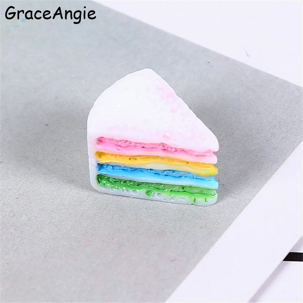 12 шт. подвески для слайма с конфетным тортом из смолы плоским основанием