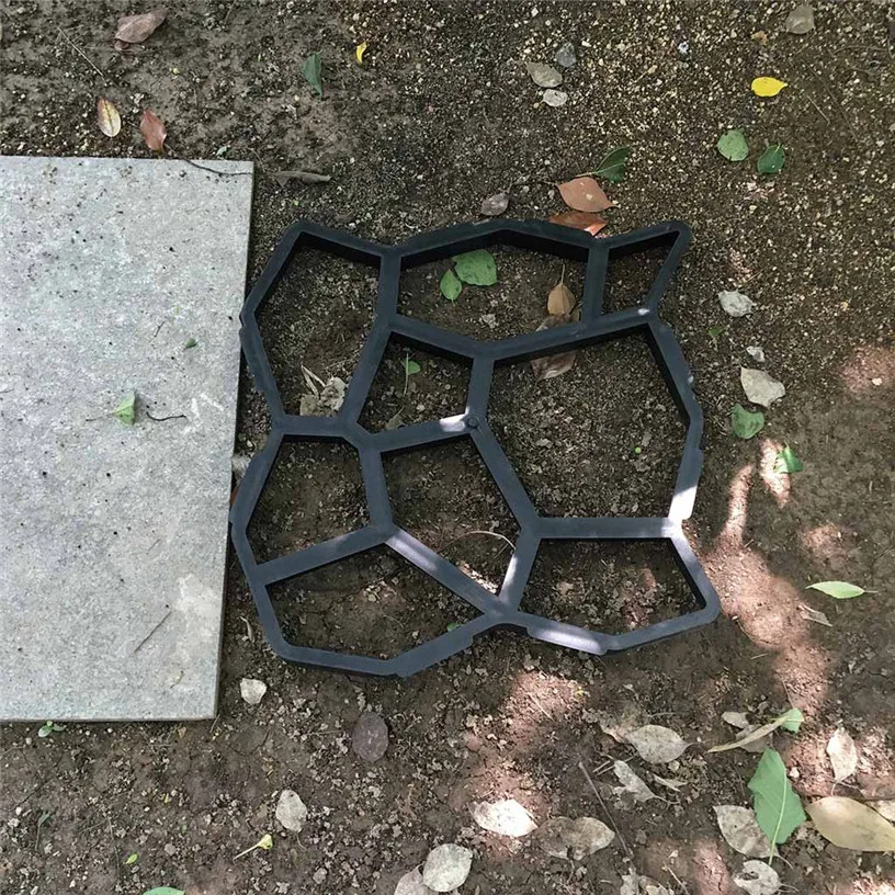 Paving Cement Brick Molds DIY Plastic Path Maker Mold for Garden artificial Stone Road Concrete Molds For Garden Path J1
