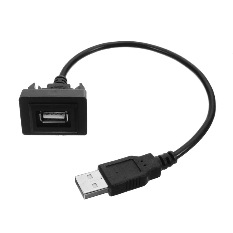 Новый Автомобильный USB 2 0 свинцовый Удлинительный кабель для приборной панели