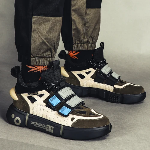 Ins/мужские винтажные кроссовки для папы; Kanye Fashion West; танцевальный светильник в стиле хип-хоп; дышащая обувь на толстой подошве; мужские теннисные туфли; Masculino Adulto - Цвет: Армейский зеленый