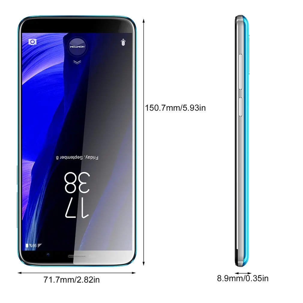 HOMTOM S7 4G 5 дюймов 18:9 1280*640 Экран 3 ГБ Оперативная память 32 Встроенная MTK6737