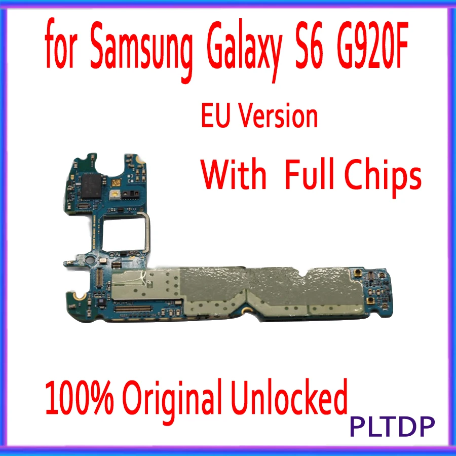 100% оригинальная разблокированная материнская плата для Samsung Galaxy S6 G920F 32 ГБ