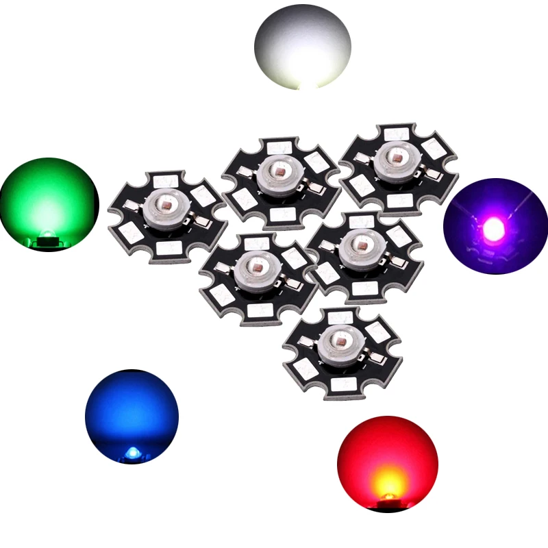 Светодиодный светильник 10 шт. 1 Вт с 20 миллиметровым основанием нейтральный