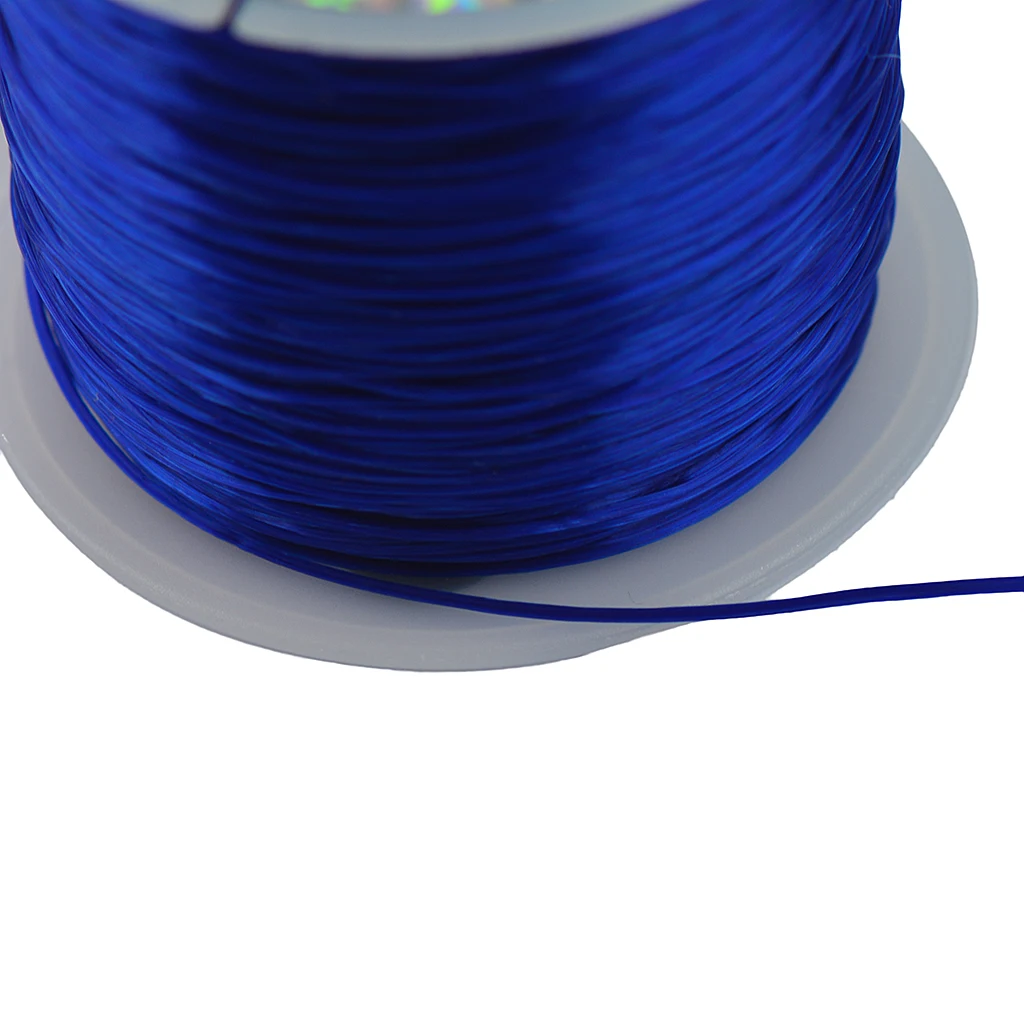 

50 Yards Stretch Polyester Crystal String Cord Jewelry Making DIY Royal Blue