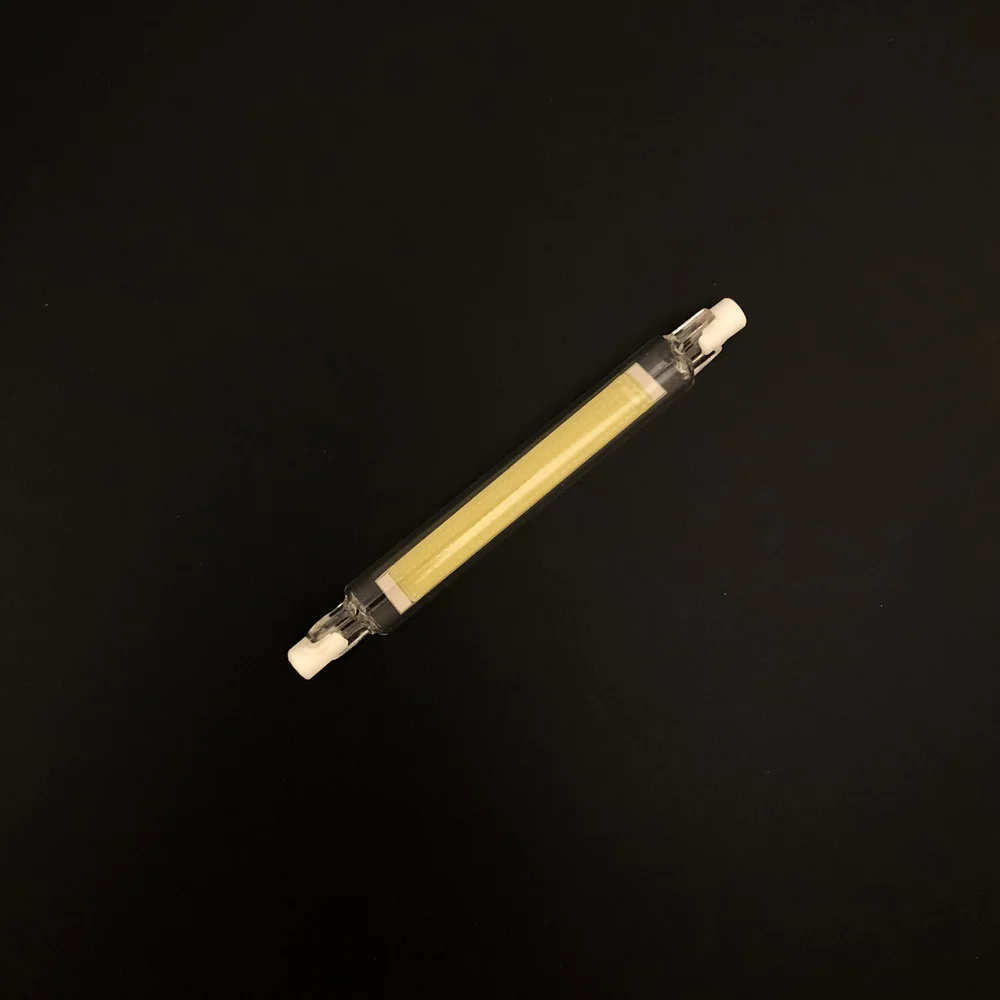 10 шт./лот светодиодный R7S COB светильник стеклянная лампочка трубка для воздушных