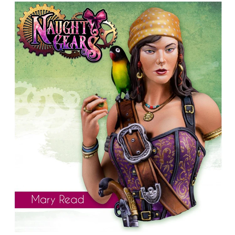 1/12 MARY READ содержит две руки смоляная модель бюст GK несобранный и Неокрашенный