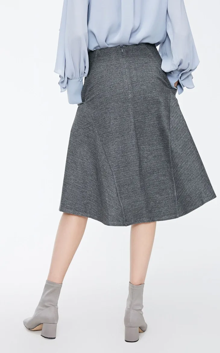 Vero Moda Новая женская OL Стиль нерегулярный пошив боковой карман средняя посадка юбка | 31841G512