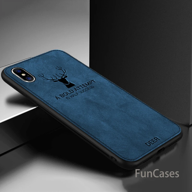 Новый Ретро ткань силиконовый телефон чехол для iPhone 7 8 6 6s Plus X Xs Max XR текстура