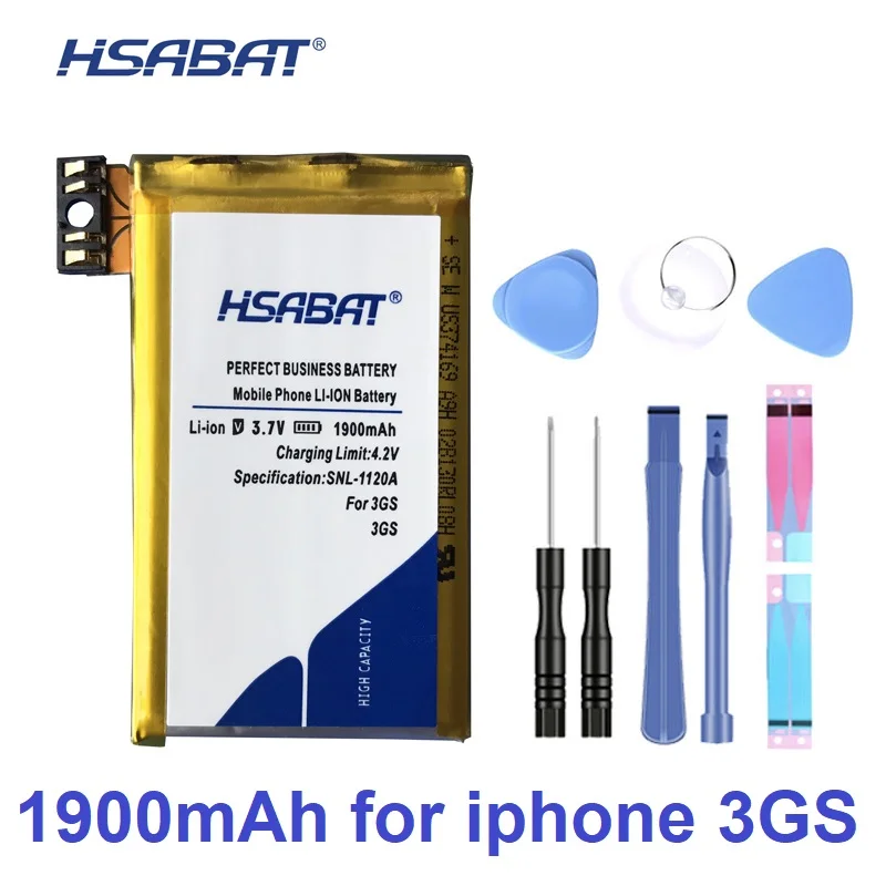 Лидирующий бренд аккумулятор 1900 мАч для Apple iphone 3GS батареи+ Бесплатный gfit