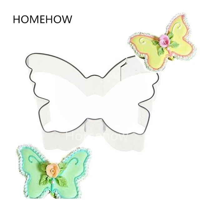 Homehow 1 шт./лот Форма Бабочка для печенья 6,5*6 см резак из нержавеющей стали животное в форме бабочки инструмент для кондитерской помады форма для резки