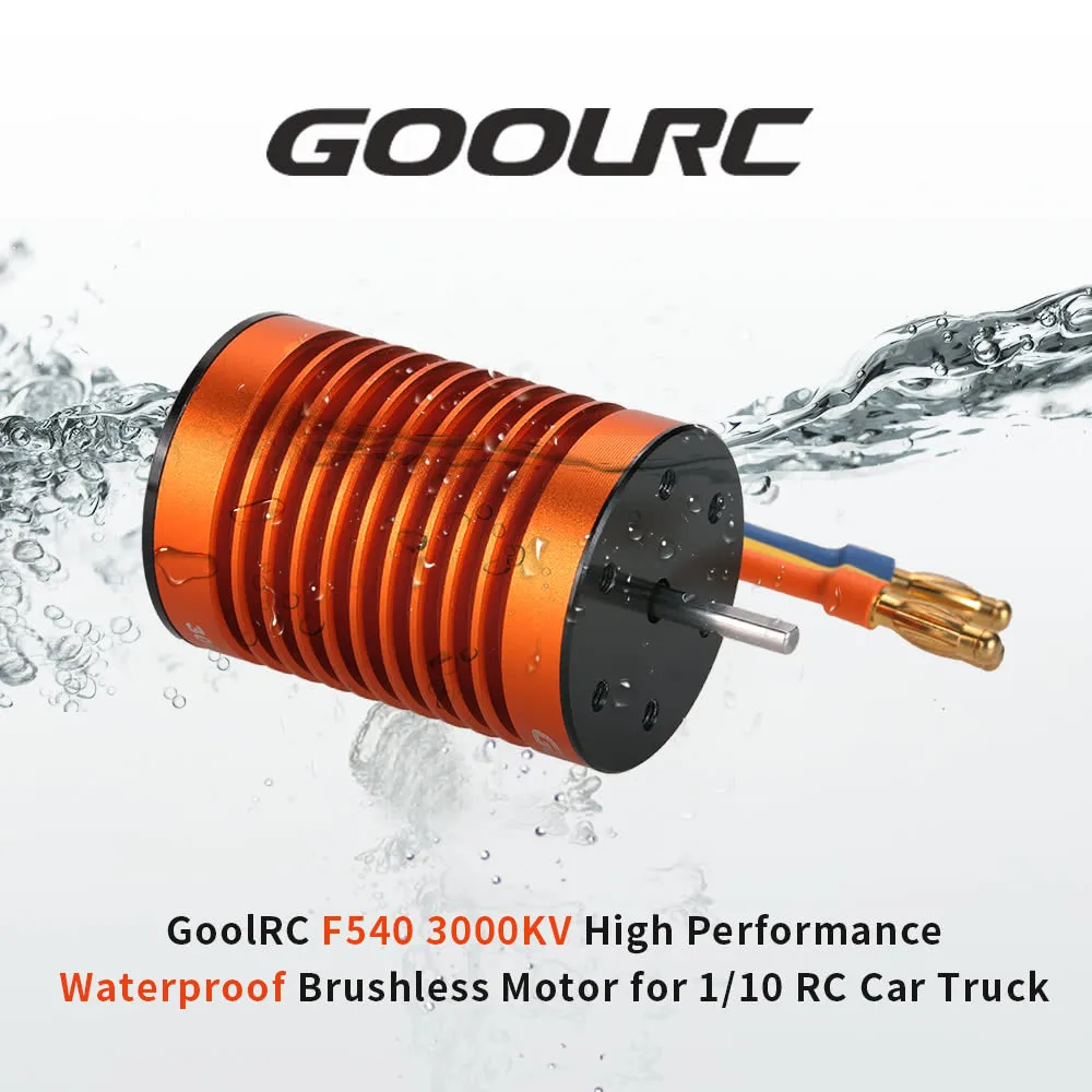 GoolRC обновление водонепроницаемый F540 3000KV бесщеточный двигатель с 45A ESC Combo Set для 1/10