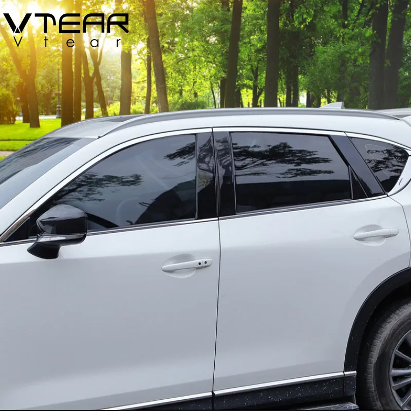 Vtear для Chery Tiggo 2 3x аксессуары оконные наклейки центральные колонны полоса отделка
