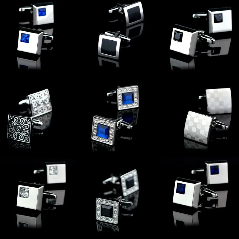 Multitype мужские запонки из нержавеющей стали с французскими манжетами лазерная