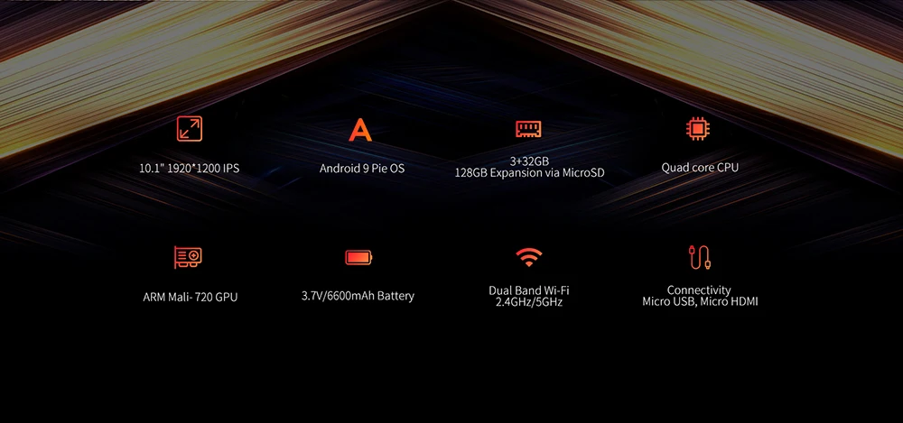 ALLDOCUBE iPlay10 Pro 10,1 дюймов планшетный ПК Android 9,0 MTK8163 1,5 ГГц четырехъядерный процессор 3 ГБ 32 ГБ 2,4 МП камера ггц WiFi планшеты