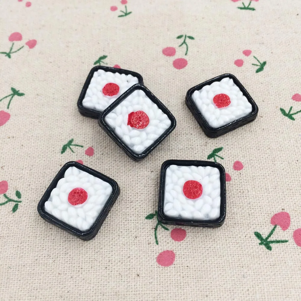 10 шт. Кабошон из смолы с плоским основанием кавайная миниатюрная поддельная еда