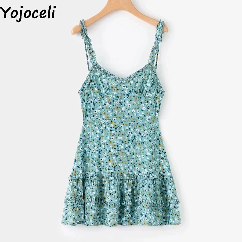 Yojoceli сексуальное платье с бантом и рюшами женские летние элегантные вечерние