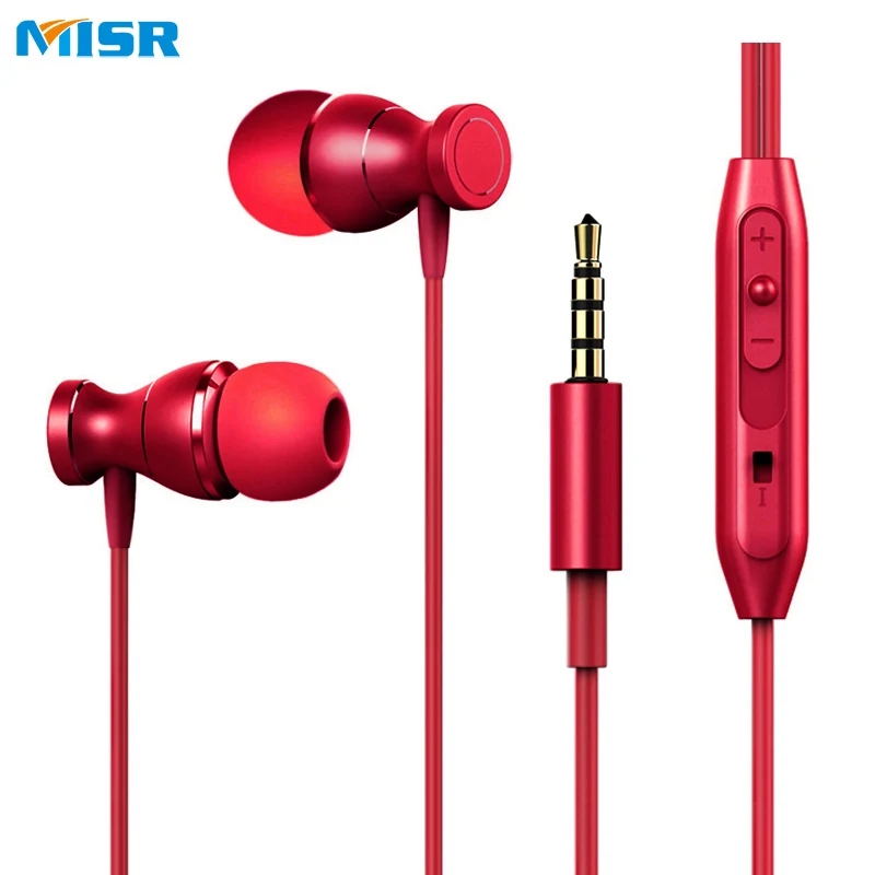 MISR MT5 проводные наушники в ухо Металлическая магнитная гарнитура для телефона с