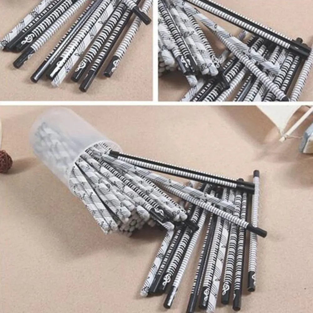 5 шт. модные креативные дизайн Музыкальная Тема деревянный карандаш музыкальные