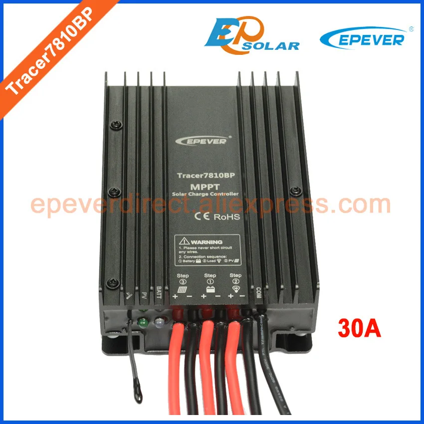 Контроллер солнечных панелей Tracer7810BP 30 А MPPT 24 В зарядное устройство Бесплатная