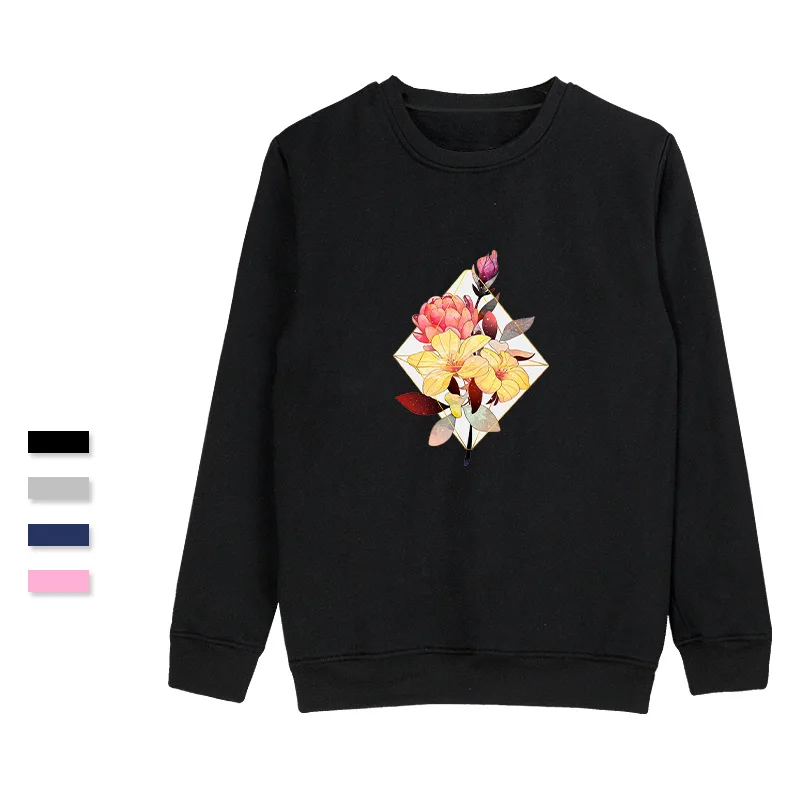 QJM Botanica Hoodless мужские s толстовки хип-хоп печатные смешные мягкие с длинным рукавом