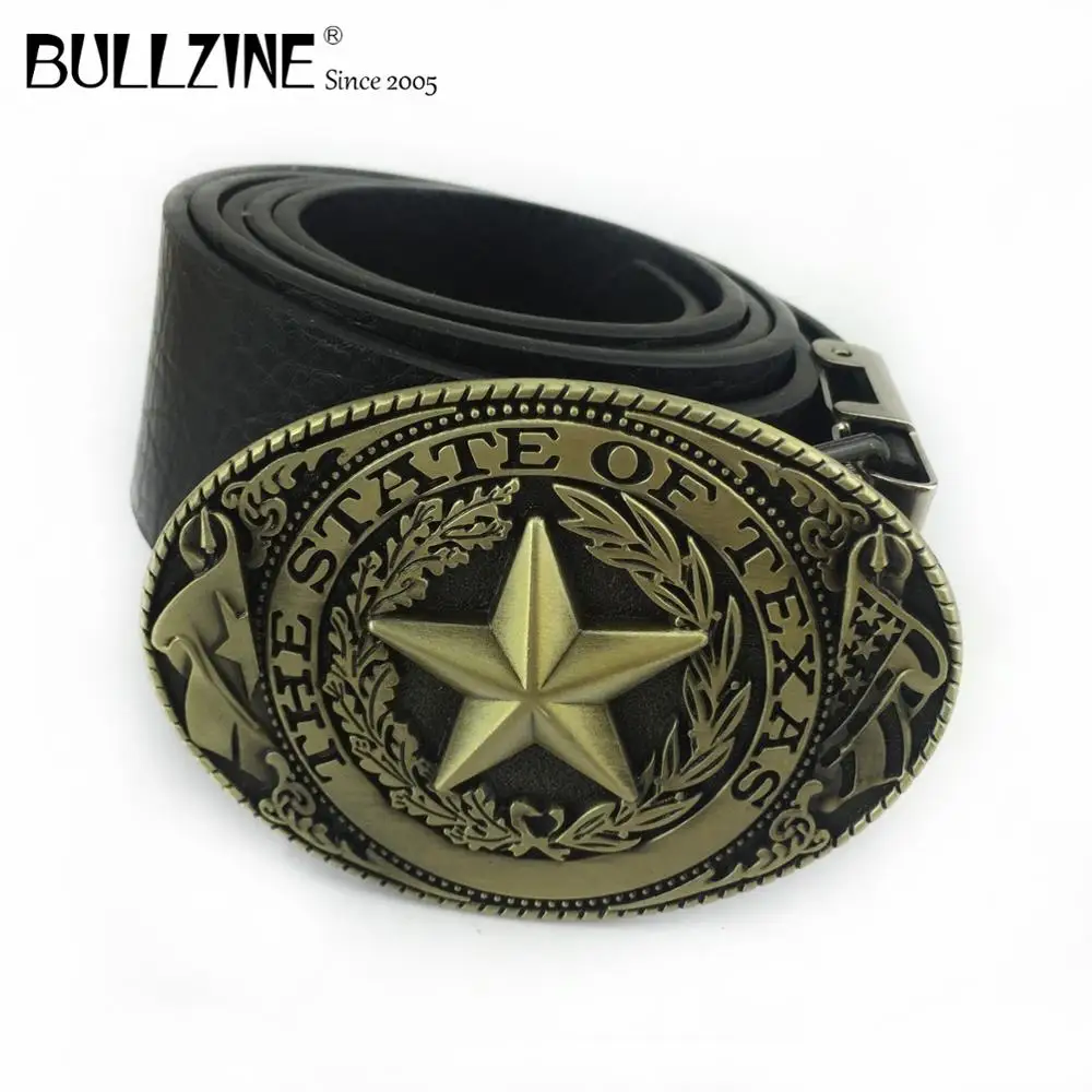 Bullzine, цинковый сплав, Техасский пояс, пряжка, ковбойские джинсы, Подарочный ремень, пряжка с PU поясом, FP-03714-2, Прямая
