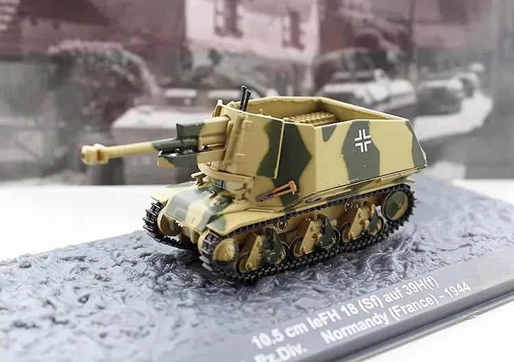 10 5 см leFH 18 (SF) auf 39H (f) 21.Pz. Div. Нормандия Франция 1944 1/72 hovitzer IXO| |