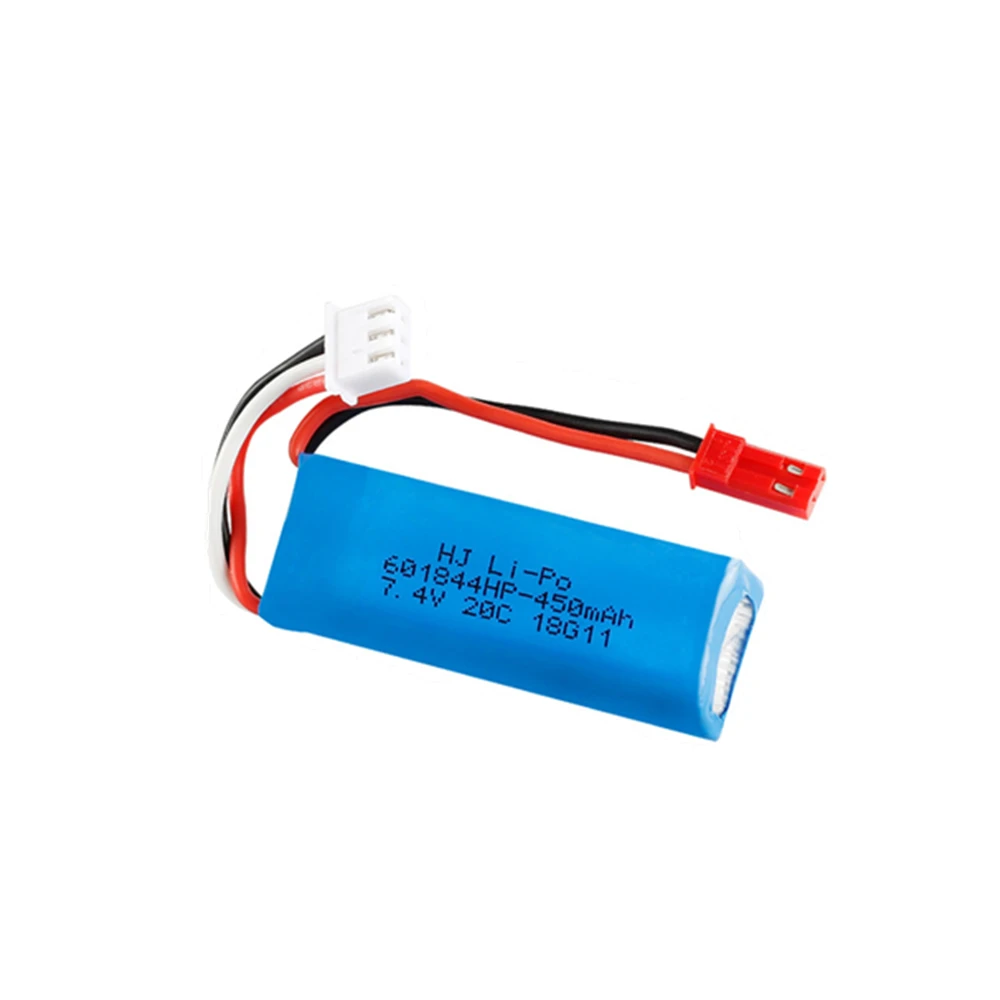 7 4 V 450mAh 20C Lipo батарея для WLtoys K969 K979 K989 K999 P929 P939 RC автозапчасти 2s v батарея|Детали и