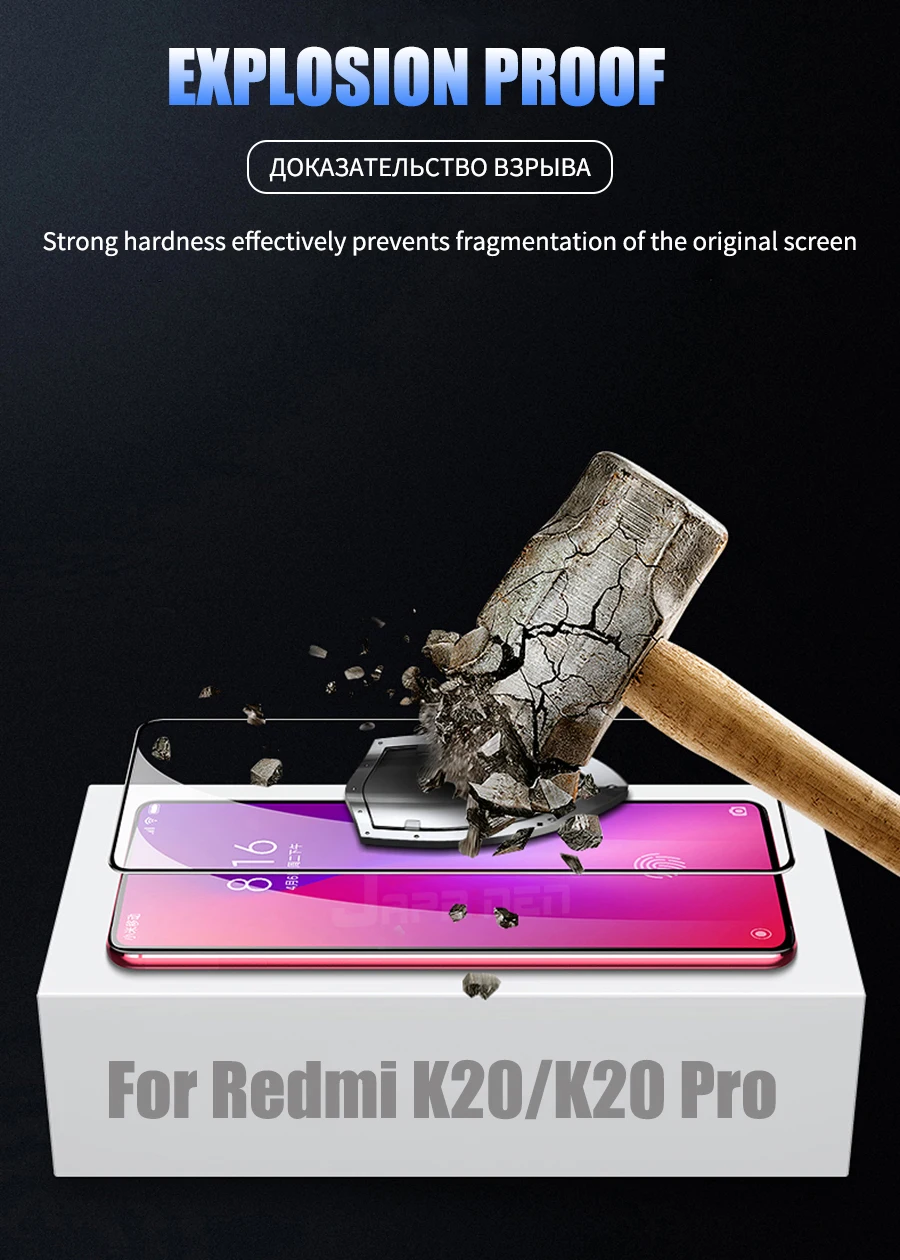 KEYSION полная клеевая пленка из закаленного стекла для Xiaomi mi 9T Pro mi 9 SE полное покрытие HD Защита экрана для красного mi K20 Note 7 Pro