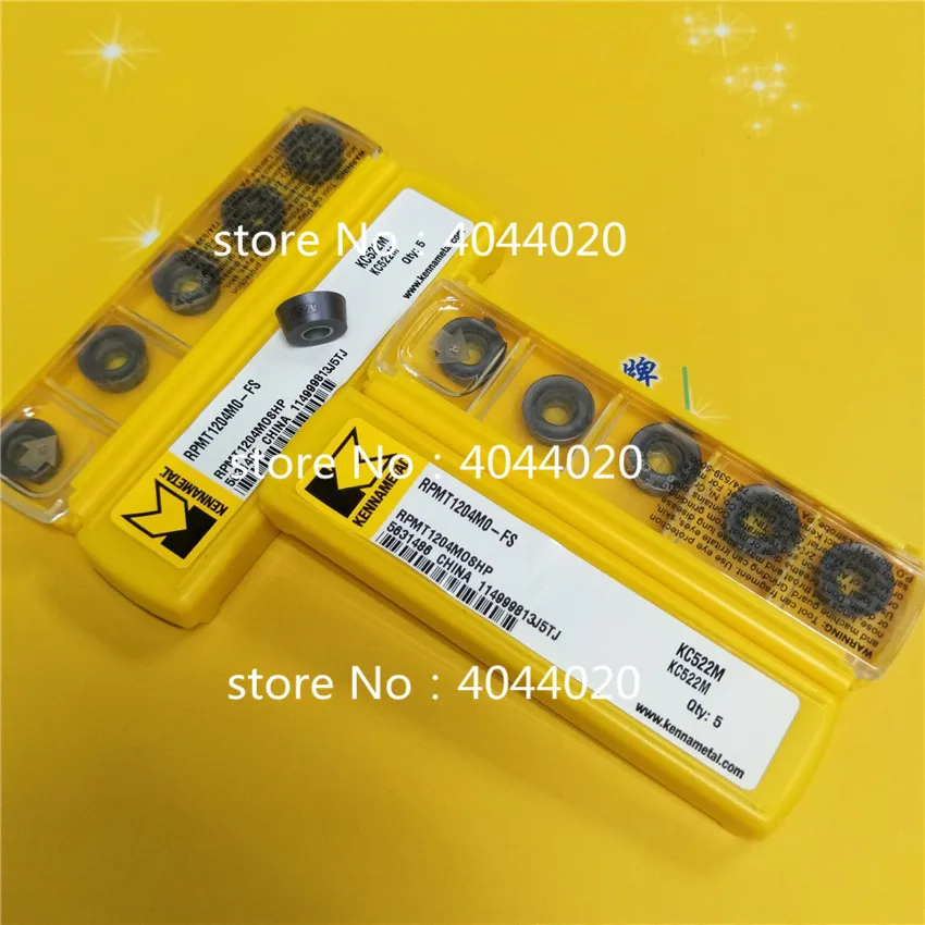 Kennametal RPMT1204MO-FS KC522M RPMT1204MOSHP KC725M 10 шт. карбидные вставки для торцевой фрезы |