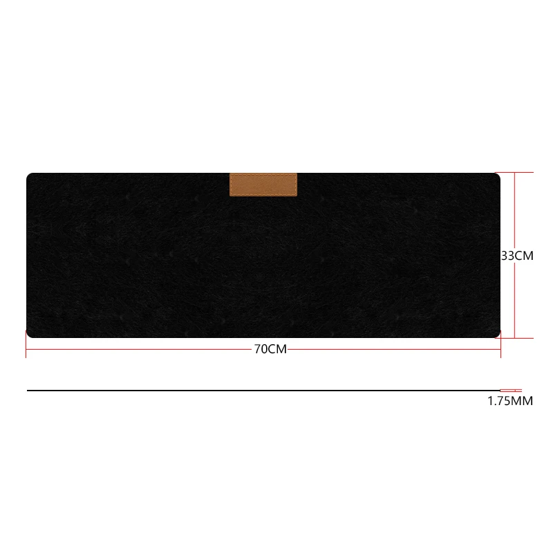 70 X 33 CM Большой офисный коврик для мышки для ноутбука компьютерный Настольный коврик игровой коврик для мыши практичный офисный стол отдыха шерстяной войлочный коврик для мыши - Цвет: 70 X 33 CM