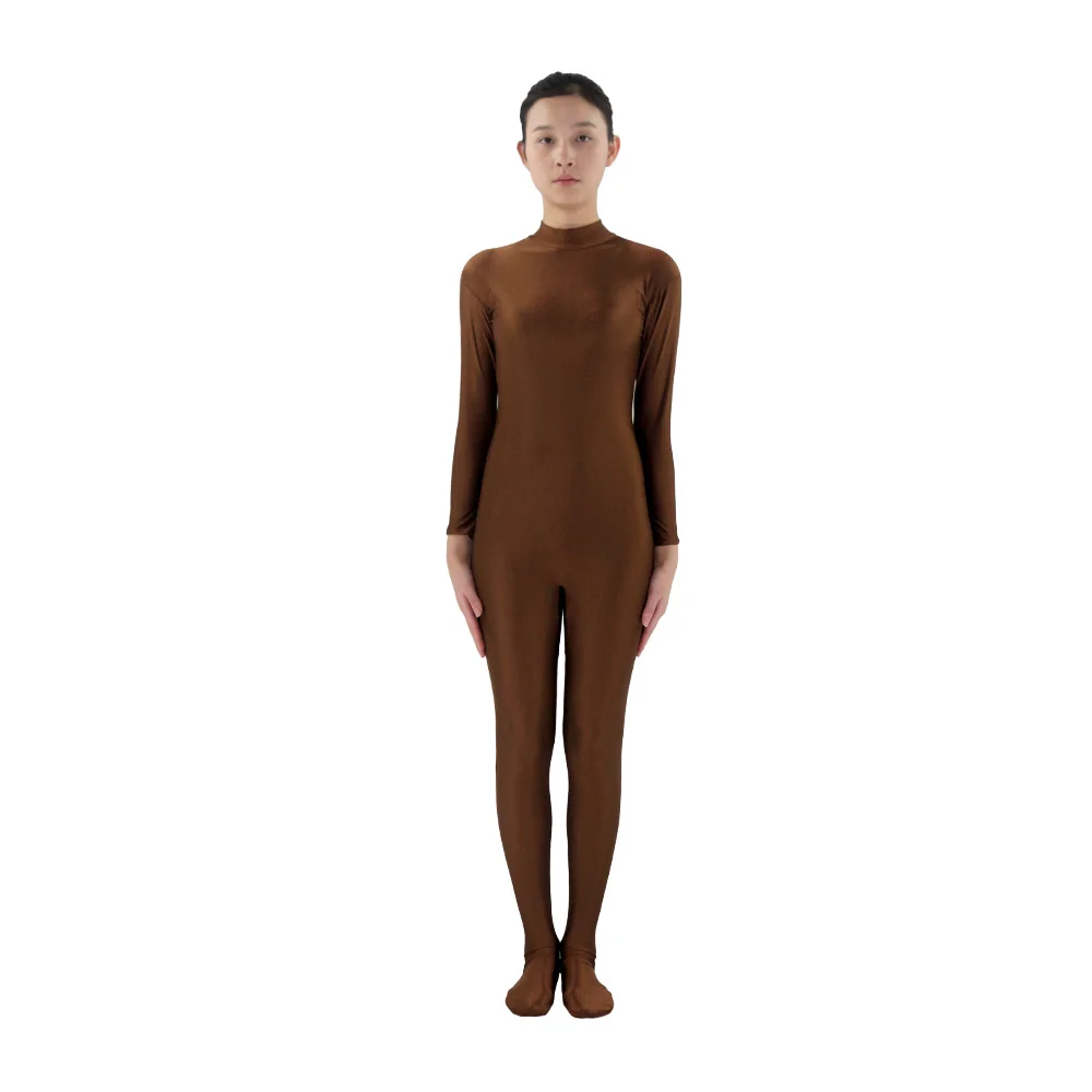 Комбинезон Zentai женский из спандекса облегающий Ромпер трико лайкра для танцев