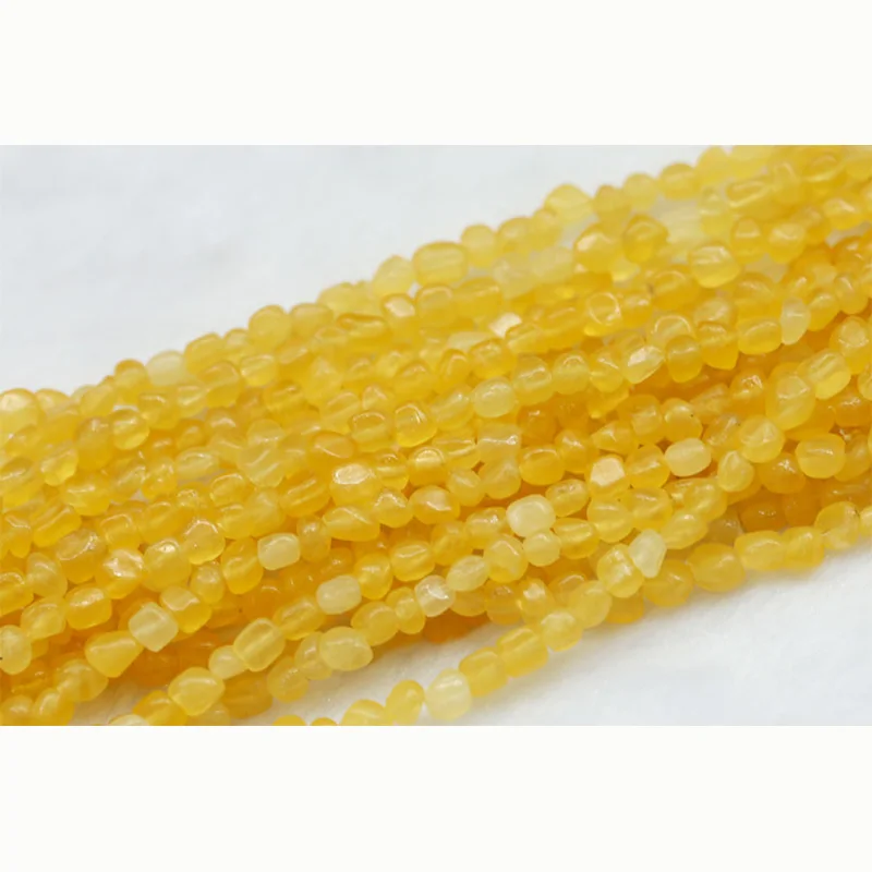 Оптовая продажа со скидкой бусины из натурального желтого медового нефрита