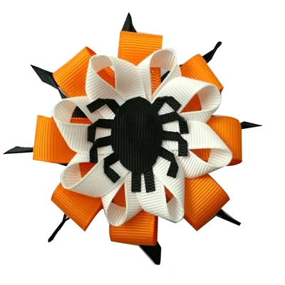 1 5 inch Halloween girl's hair bows headband children crocodile clip spider hair accessories Headwear Cartoon shape - Цвет: 1
